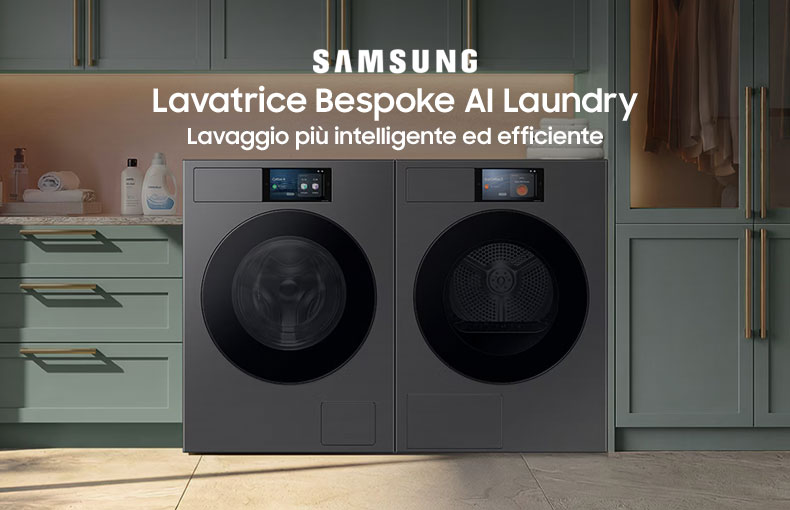 Samsung Bespoke AI Laundry 9 kg: lavaggio intelligente ed efficienza