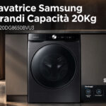 Lavatrice Samsung 20 kg WF20DG8650BVU3: grande capacità e tecnologia AI