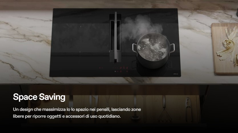Elica NikolaTesla Velvet: il piano aspirante a induzione tra design e tecnologia